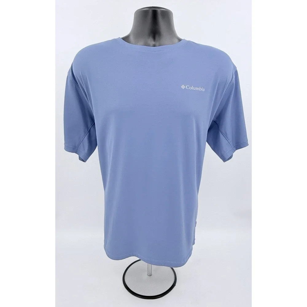 Columbia Omni-Freeze PFG Performance Short Sleeve Crew Neck Bounty Blue Men's XL